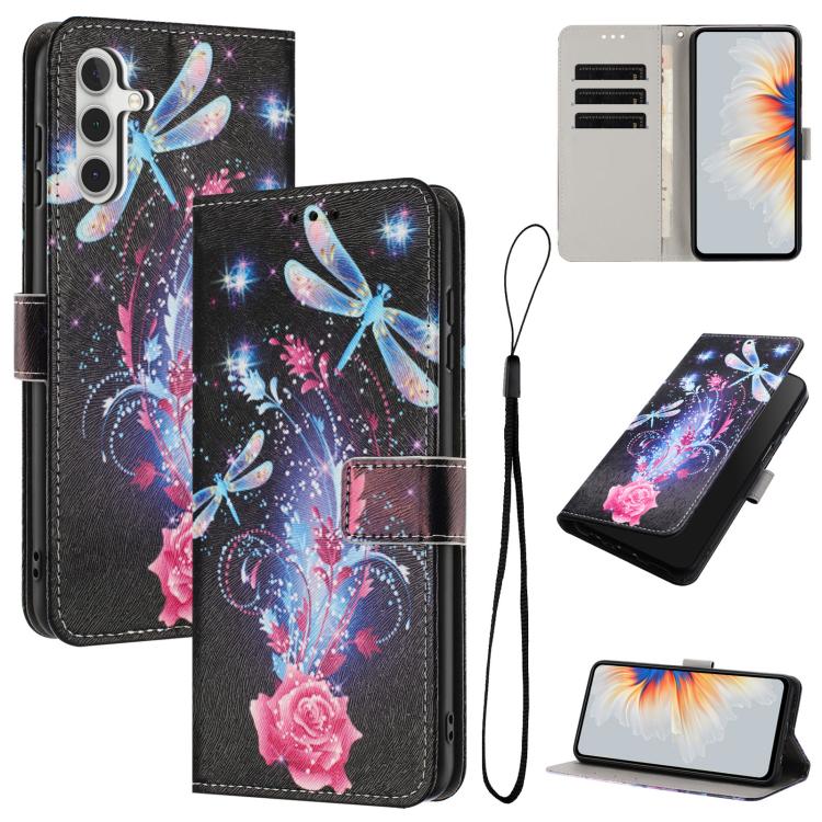 Custodia in pelle con motivo a colori per Samsung Galaxy A23 4G, A14 4G e A34 5G