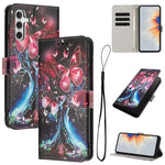 Custodia in pelle con motivo a colori per Samsung Galaxy A23 4G, A14 4G e A34 5G