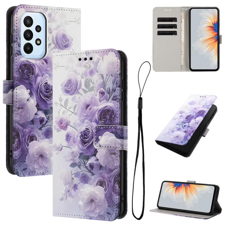 Custodia in pelle con motivo a colori per Samsung Galaxy A23 4G, A14 4G e A34 5G
