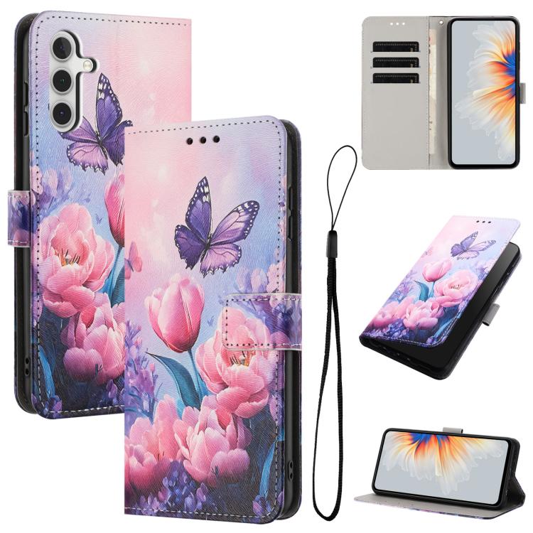 Custodia in pelle con motivo a colori per Samsung Galaxy A23 4G, A14 4G e A34 5G