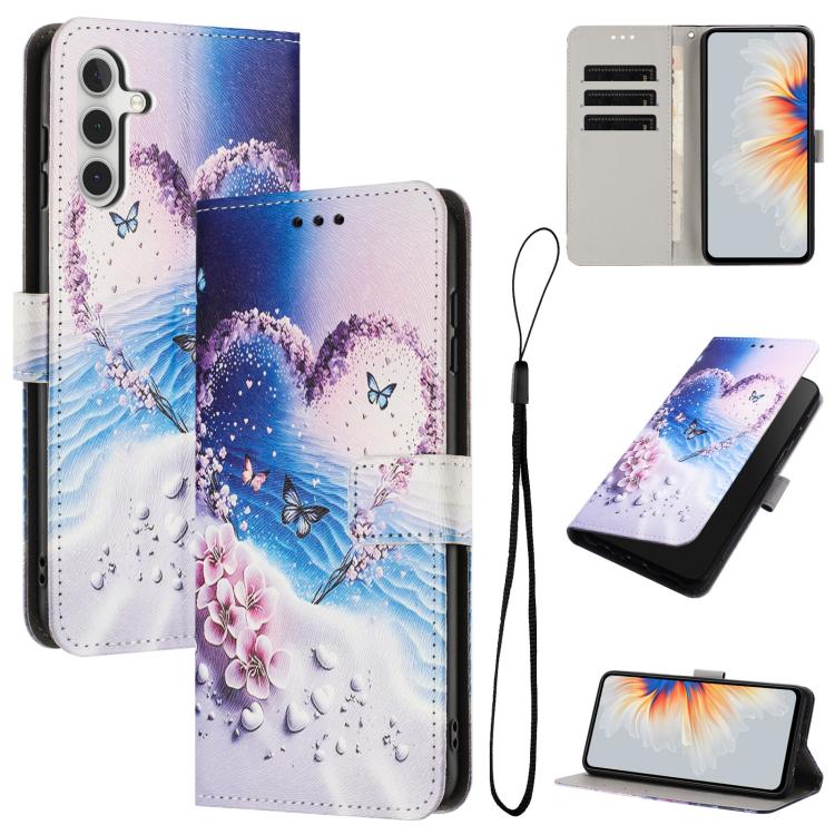 Custodia in pelle con motivo a colori per Samsung Galaxy A23 4G, A14 4G e A34 5G