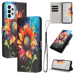 Custodia in pelle con motivo a colori per Samsung Galaxy A53, A73 e A33 5G