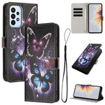 Custodia in pelle con motivo a colori per Samsung Galaxy A53, A73 e A33 5G