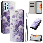 Custodia in pelle con motivo a colori per Samsung Galaxy A53, A73 e A33 5G