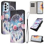 Custodia in pelle con motivo a colori per Samsung Galaxy A53, A73 e A33 5G