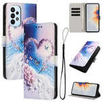 Custodia in pelle con motivo a colori per Samsung Galaxy A53, A73 e A33 5G