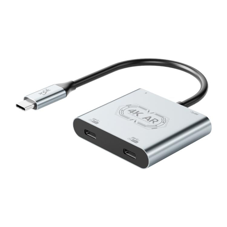 Adattatore convertitore di ricarica per occhiali AR V77G 4K 60Hz da USB-C / Type-C a doppio Type-C, PD 100W, USB 3.0