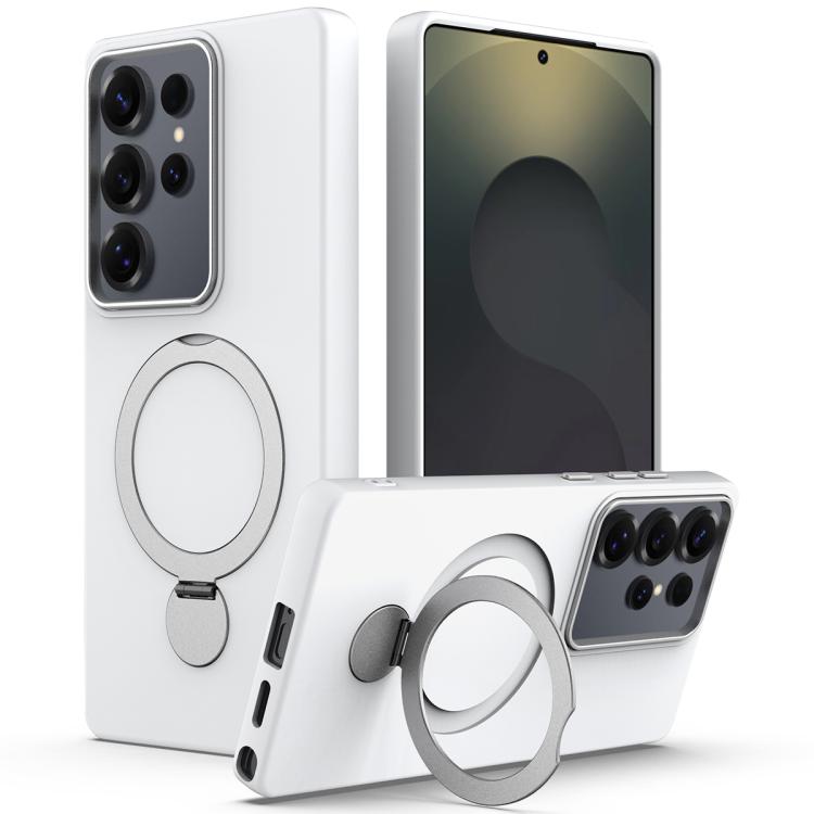 Custodia ibrida TPU e PC con anello girevole per Samsung Galaxy S25 Ultra, S24