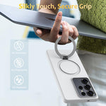 Custodia ibrida TPU e PC con anello girevole per Samsung Galaxy S25 Ultra, S24