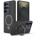 Custodia ibrida TPU e PC con anello girevole per Samsung Galaxy S25 Ultra, S24