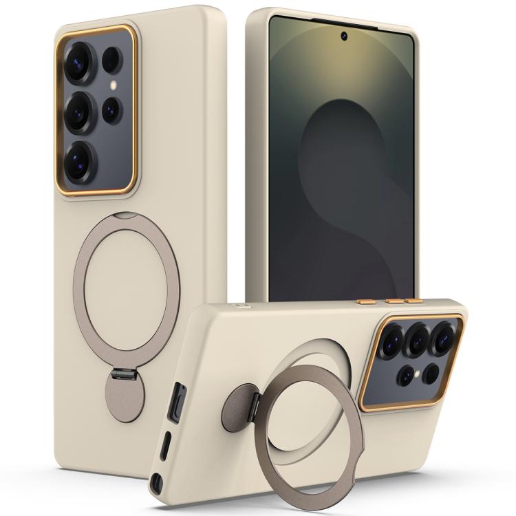 Custodia ibrida TPU e PC con anello girevole per Samsung Galaxy S25 Ultra, S24
