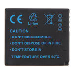 Batteria per fotocamera DMW-BCG10 da 1250 mAh per Panasonic DMC-ZS20 / ZS1 / ZS3 / ZS5 / ZS7 / ZS8 / TZ2, DMW-BCG10