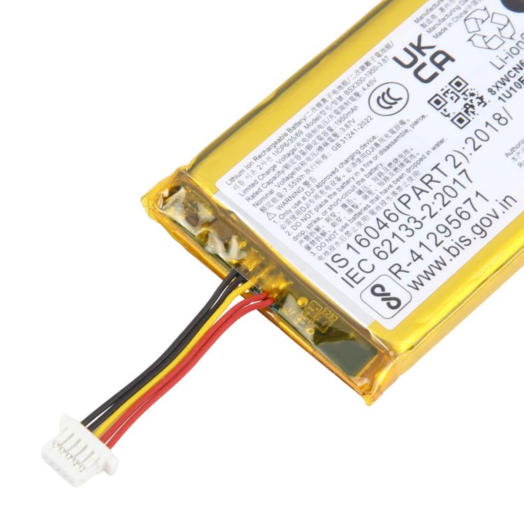 Batteria BSX300-1950-3.87 da 1950 mAh per DJI Mic Mini 2 BSX300 BHX211 DMR02, For DJI Mic Mini 2