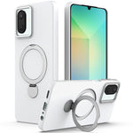 Custodia ibrida TPU e PC con anello girevole per Samsung Galaxy A07 A17 A37 A57