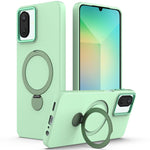 Custodia ibrida TPU e PC con anello girevole per Samsung Galaxy A07 A17 A37 A57