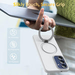Custodia ibrida TPU e PC con anello girevole per Samsung Galaxy A07 A17 A37 A57