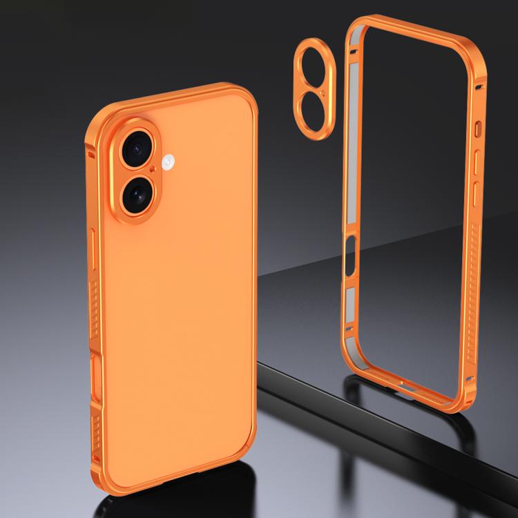 Custodia Armor con telaio in metallo antiscivolo su entrambi i lati e copriobiettivo., For iPhone 17 Pro Max, For iPhone 17 Pro, For iPhone 17, For iPhone 16 Pro Max