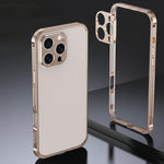 Custodia Armor con telaio in metallo antiscivolo su entrambi i lati e copriobiettivo., For iPhone 17 Pro Max, For iPhone 17 Pro, For iPhone 17, For iPhone 16 Pro Max
