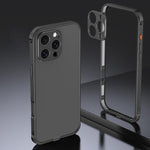 Custodia Armor con telaio in metallo antiscivolo su entrambi i lati e copriobiettivo., For iPhone 17 Pro Max, For iPhone 17 Pro, For iPhone 17, For iPhone 16 Pro Max