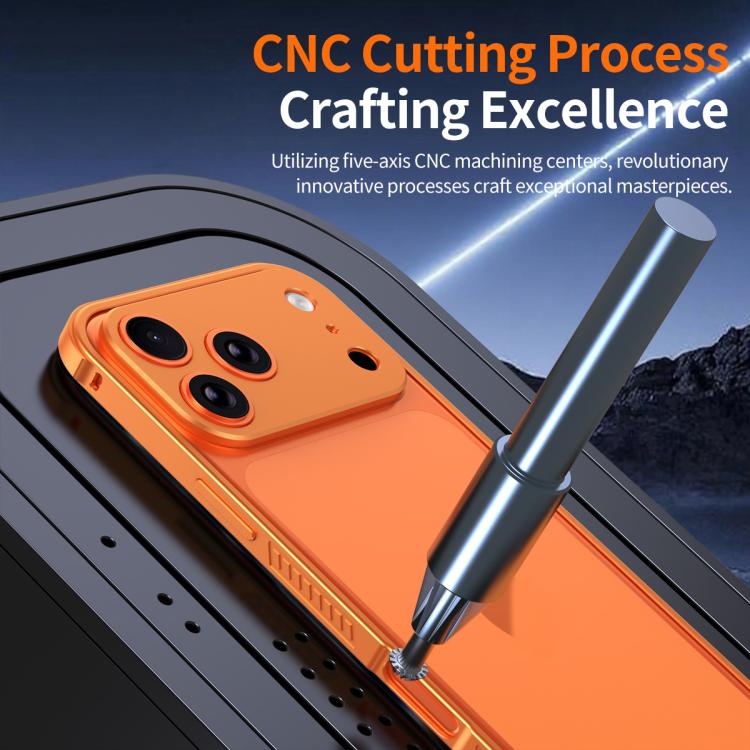 Custodia Armor con telaio in metallo antiscivolo su entrambi i lati e copriobiettivo., For iPhone 16 Pro, For iPhone 16