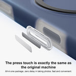Custodia per telefono in silicone liquido Jelly MagSafe con supporto MagSafe., For iPhone 16 Pro Max, For iPhone 16 Pro