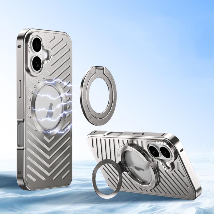 Custodia per telefono in metallo con supporto magnetico MagSafe per un raffreddamento ottimale., For iPhone 17 Pro Max, For iPhone 17 Pro, For iPhone 17