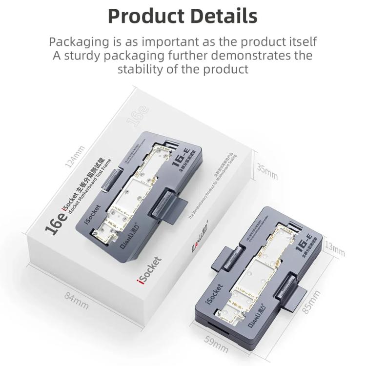 Tester per schede madri QianLi iSocket 16E per iPhone 16e - immagine 10