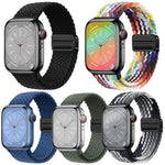 Confezione da 5 cinturini intrecciati con fibbia magnetica per Apple Watch