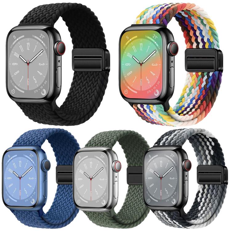 Confezione da 5 cinturini intrecciati con fibbia magnetica per Apple Watch