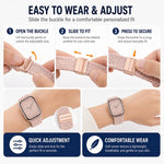 Confezione da 5 cinturini intrecciati con fibbia magnetica per Apple Watch