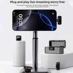 Microfono lavalier wireless Q18 2 in 1, Type-C Plug, 8 Pin Plug