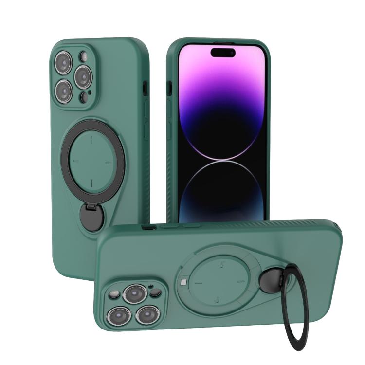 Custodia per telefono Ring Shield MagSafe in TPU con supporto girevole a 360 gradi, For iPhone 14 Pro, For iPhone 14 Pro Max, For iPhone 13 Pro Max, For iPhone 13 Pro