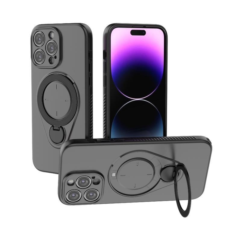 Custodia per telefono Ring Shield MagSafe in TPU con supporto girevole a 360 gradi, For iPhone 14 Pro, For iPhone 14 Pro Max, For iPhone 13 Pro Max, For iPhone 13 Pro