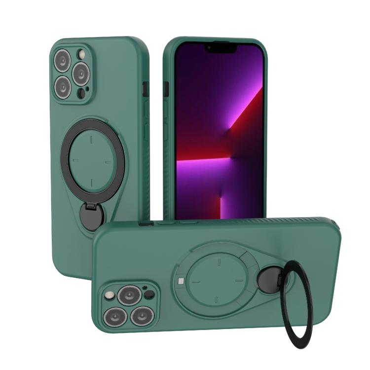 Custodia per telefono Ring Shield MagSafe in TPU con supporto girevole a 360 gradi, For iPhone 14 Pro, For iPhone 14 Pro Max, For iPhone 13 Pro Max, For iPhone 13 Pro