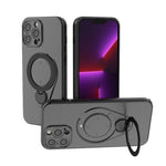 Custodia per telefono Ring Shield MagSafe in TPU con supporto girevole a 360 gradi, For iPhone 14 Pro, For iPhone 14 Pro Max, For iPhone 13 Pro Max, For iPhone 13 Pro