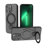 Custodia per telefono Ring Shield MagSafe in TPU con supporto girevole a 360 gradi, For iPhone 14 Pro, For iPhone 14 Pro Max, For iPhone 13 Pro Max, For iPhone 13 Pro