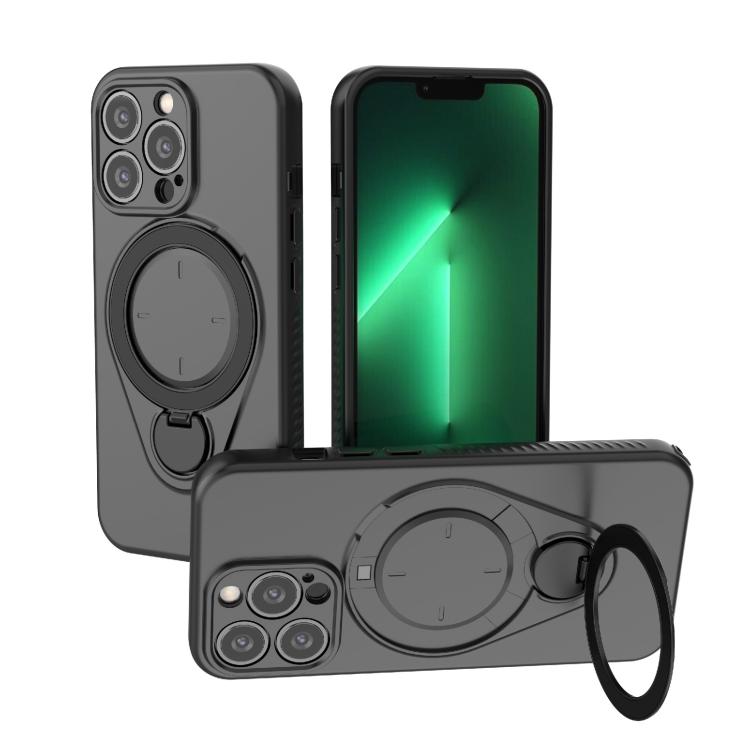 Custodia per telefono Ring Shield MagSafe in TPU con supporto girevole a 360 gradi, For iPhone 14 Pro, For iPhone 14 Pro Max, For iPhone 13 Pro Max, For iPhone 13 Pro