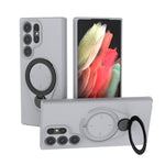 Custodia Ring Shield MagSafe in TPU con supporto girevole 360° per Samsung