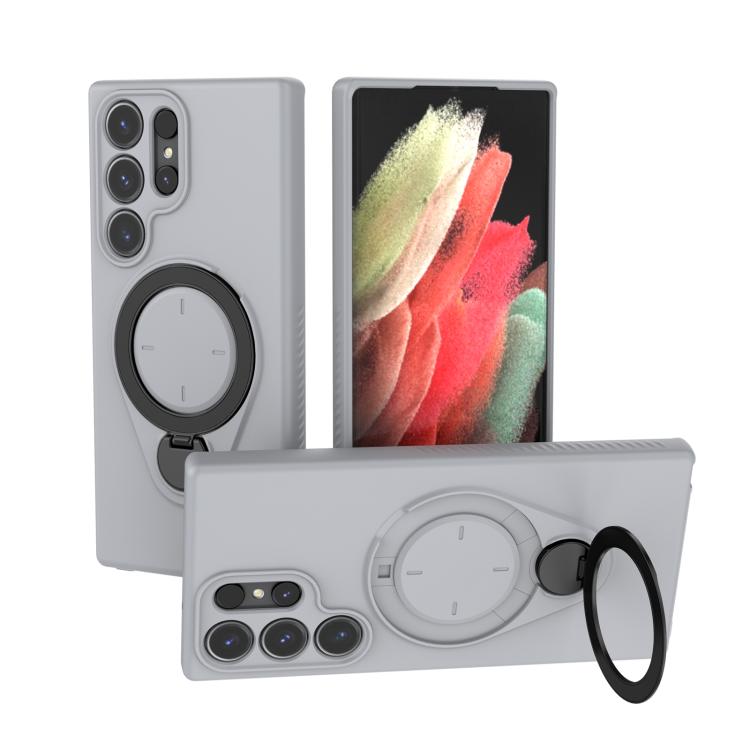 Custodia Ring Shield MagSafe in TPU con supporto girevole 360° per Samsung