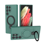 Custodia Ring Shield MagSafe in TPU con supporto girevole 360° per Samsung