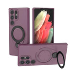 Custodia Ring Shield MagSafe in TPU con supporto girevole 360° per Samsung