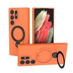 Custodia Ring Shield MagSafe in TPU con supporto girevole 360° per Samsung