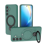 Custodia Ring Shield MagSafe in TPU con supporto girevole 360° per Samsung