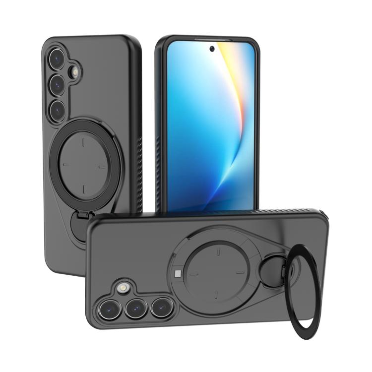 Custodia Ring Shield MagSafe in TPU con supporto girevole 360° per Samsung