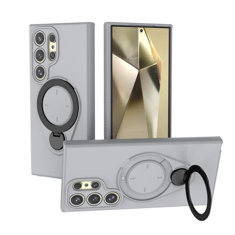 Custodia Ring Shield MagSafe in TPU con supporto girevole 360° per Samsung
