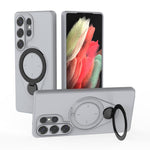 Custodia Ring Shield MagSafe in TPU con supporto girevole 360° per Samsung