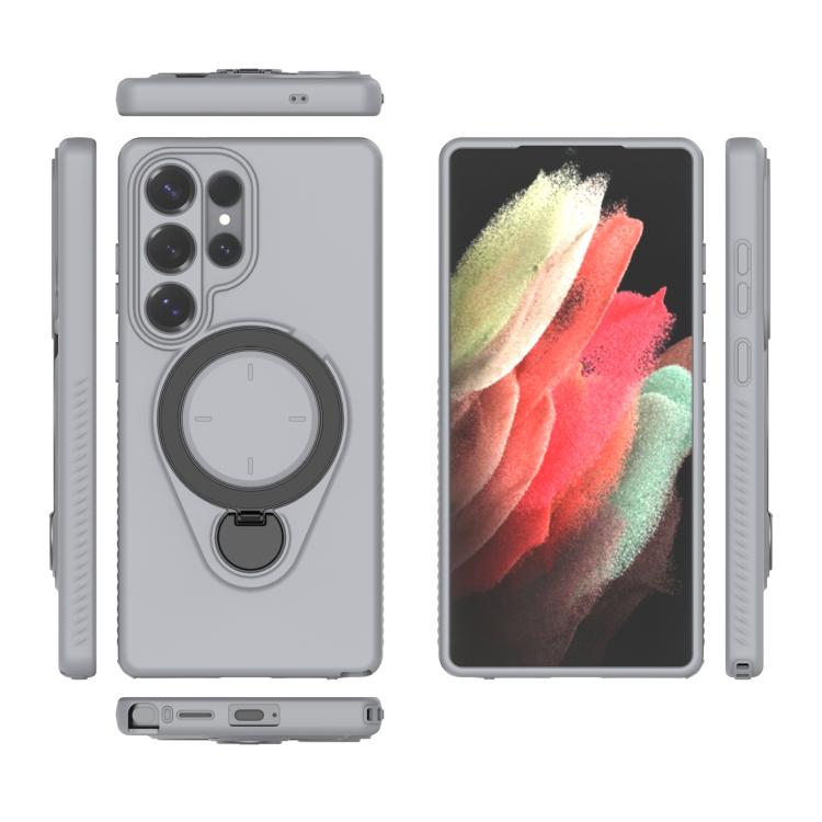Custodia Ring Shield MagSafe in TPU con supporto girevole 360° per Samsung