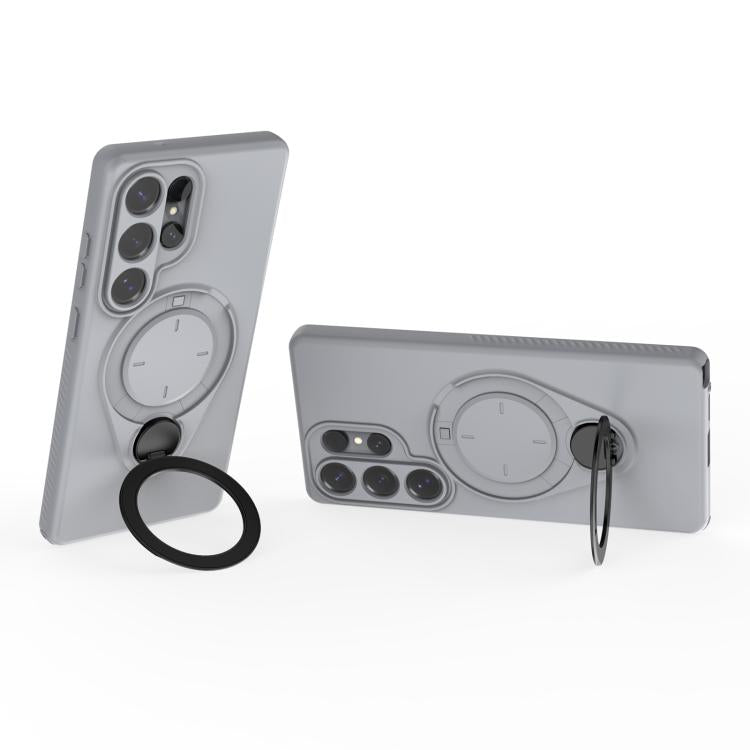 Custodia Ring Shield MagSafe in TPU con supporto girevole 360° per Samsung