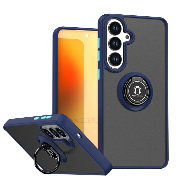 Custodia Q Shadow 1 Series in TPU e PC con anello per Samsung Galaxy S26+, S26