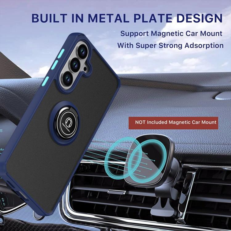 Custodia Q Shadow 1 Series in TPU e PC con anello per Samsung Galaxy S26+, S26